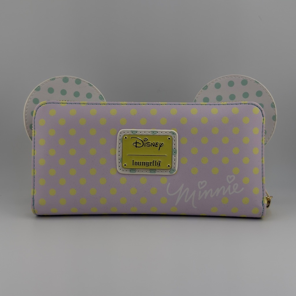Loungefly Disney Minnie Mouse Pastel Polka Dot Wallet